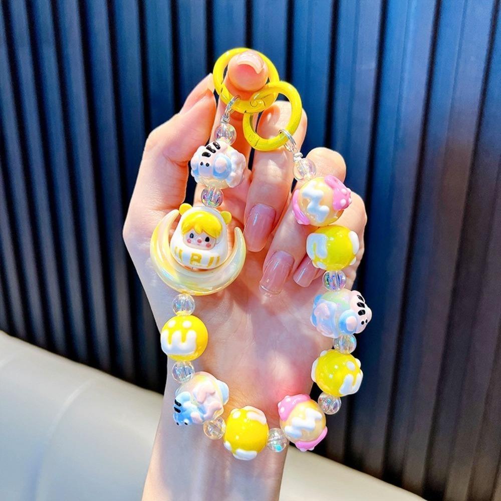 Moon Bag Pendant Keychain Colorful Phone Lanyard Trendy Mobile Phone Strap