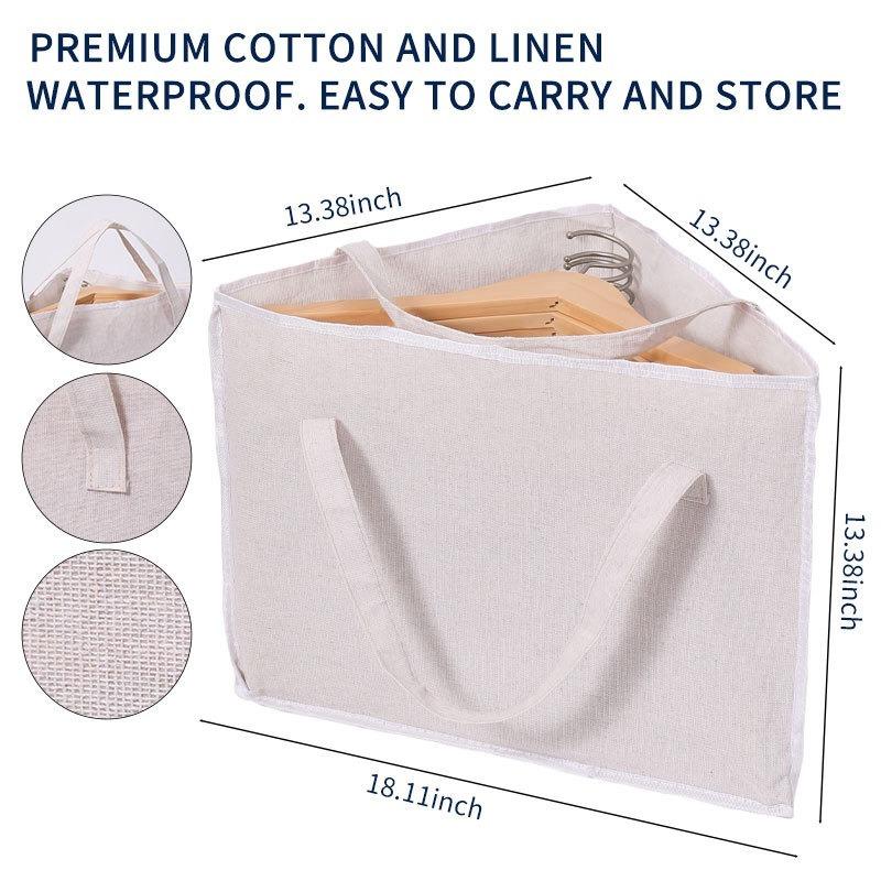 Large-Capacity Triangular Hanger Storage Bag-Space-Saving Organizer for Home&Bathroom, Neat Storage Solution for Clothes Hangers