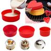 Silicone Cake Mold Set Round Heart Square Non-Stick Baking Pans for DIY Cakes Desserts Bread Chocolate Heat Resistant Bakeware