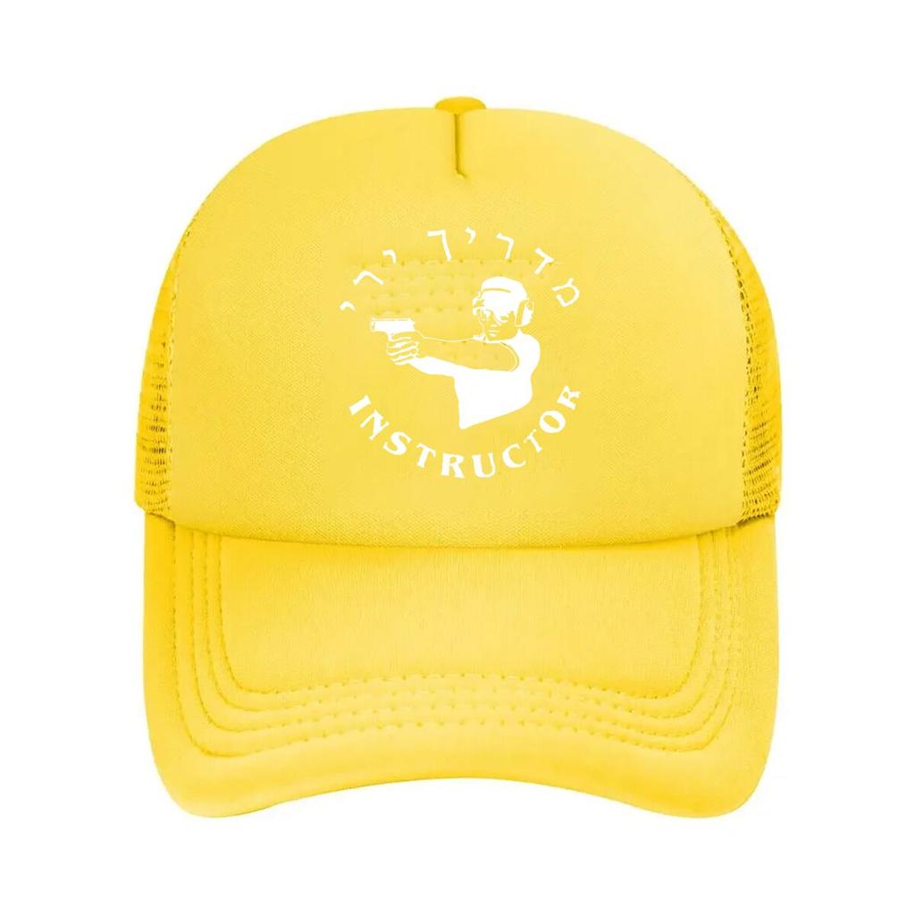 Shooting Instructor Art Graphic Mesh Baseball Cap Casual Hat Outdoor For Womens Unisex FeUnisex