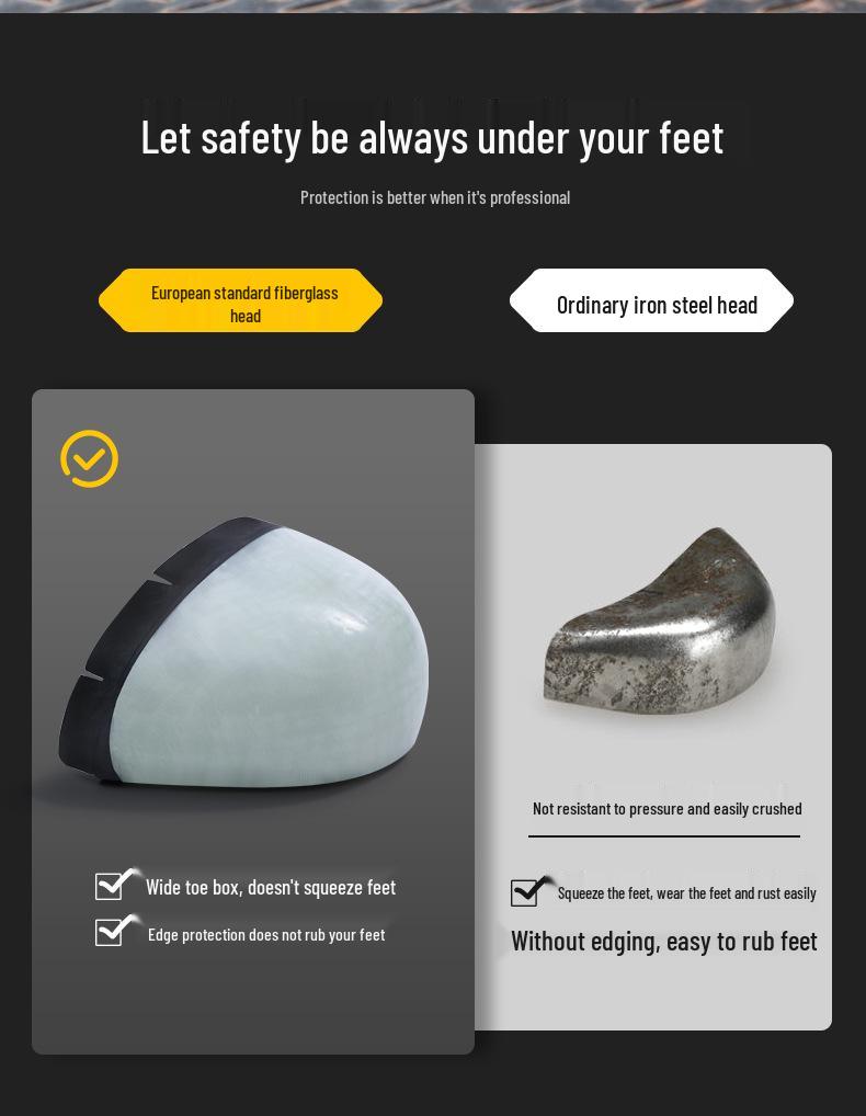 Insulated 10KV Electrician Shoes, Anti-Smash & Anti-Puncture, Fiberglass Toe, Wear-Resistant, Comfortable Protective Safety Shoes for Men.