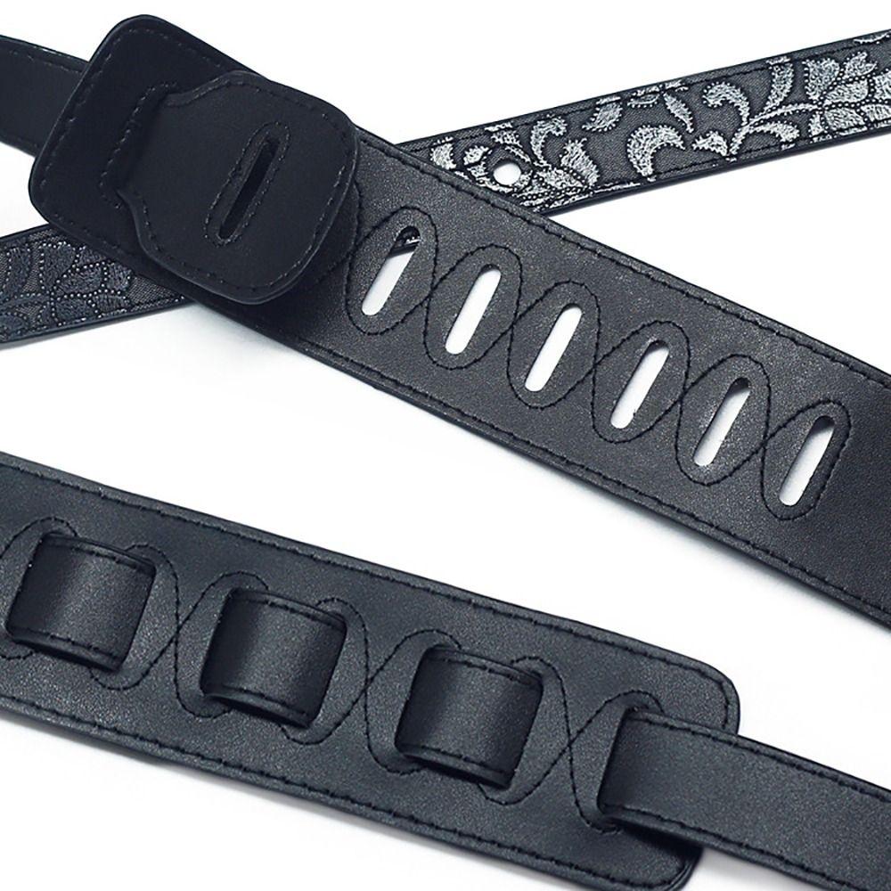 Durable Leather Guitar Strap Widening Adjustable Guitar Crossbody Strap Guitar Accessories Bass Strap Electric Guitar