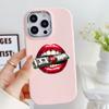 LZ21 Lips Kiss Design Art Soft Phone Case for Samsung S24 Ultra S23 Plus S21 A16 A54 A34 A05s A06 Infinix Hot 40 30i Lens Protection Shockproof Cover