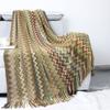 Вязаное одеяло Bohemia Light Luxury Вязаное бархатное одеяло Line Одеяло для дивана Одеяло для офиса Одеяло для кондиционера