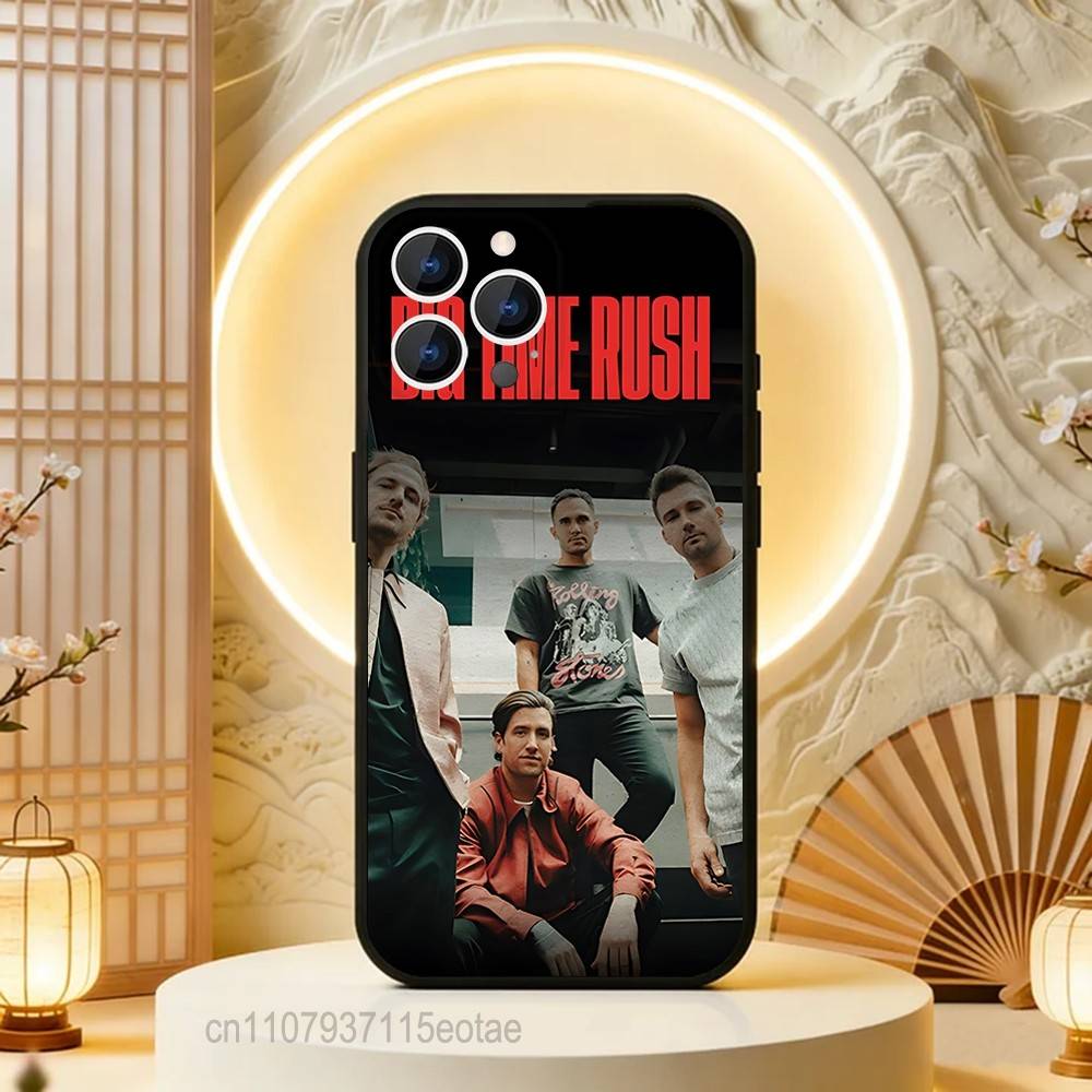 Чехол для телефона с изображением музыкальной группы Big Time R-Rush Для iPhone 17,16,15,14,13,12,11,Pro,Max,Plus,E,Air,Mini Защитный Черный Чехол