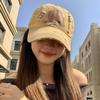 Cotton Letter Baseball Cap Sunscreen Hole Peaked Cap Fashion Love Baseball Hat  Unisex