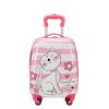 Детский чемодан на колесиках с героями мультфильмов, детский дорожный чемодан на колесиках, сумка для багажа на колесиках, чемодан для ручной клади, подарок для детей, розовый чехол на тележке для девочек, 18 дюймов