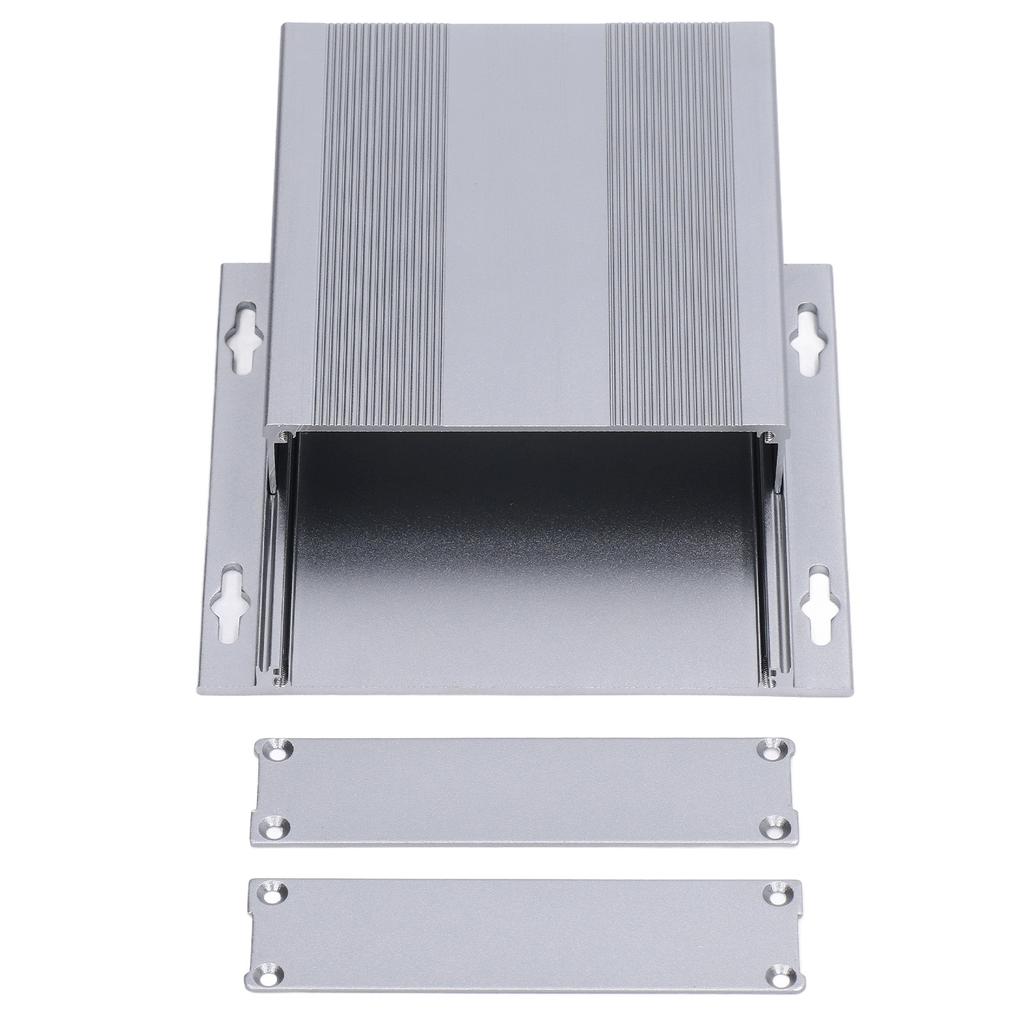 Алюминиевый сплав проектная коробка матовый светло-серый электронные коробки для инструментов своими руками 27x131x120 мм