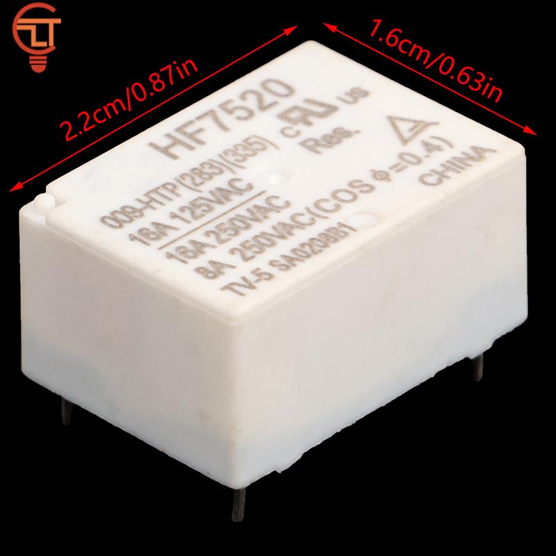 1 шт. HF7520 009-HTP 10A 16A 4-контактное реле 4-контактное реле для электрочайника с постоянной температурой Запасная часть