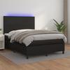 VidaXL Slat Bed Base with Mattress and LED, Upholstered Bed, Double Bed, Adult Bedroom Interior Bed, 3135819