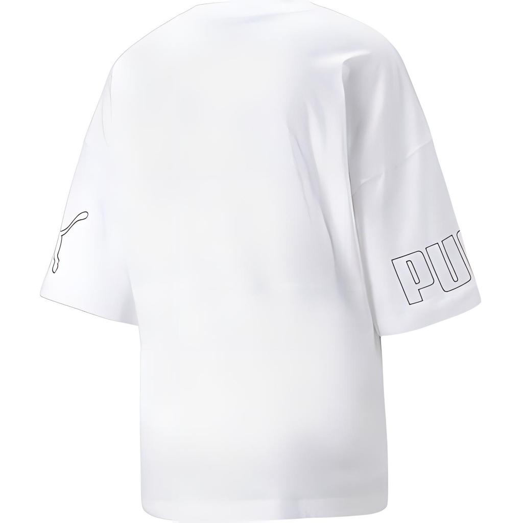 Puma Мягкая удобная дышащая футболка с коротким рукавом женская белая 676680-02