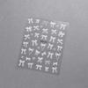 3D Embossed Bowknot Flower Nail Art Sticker Self-Adhesive Slider Nail Art  for Women Girls