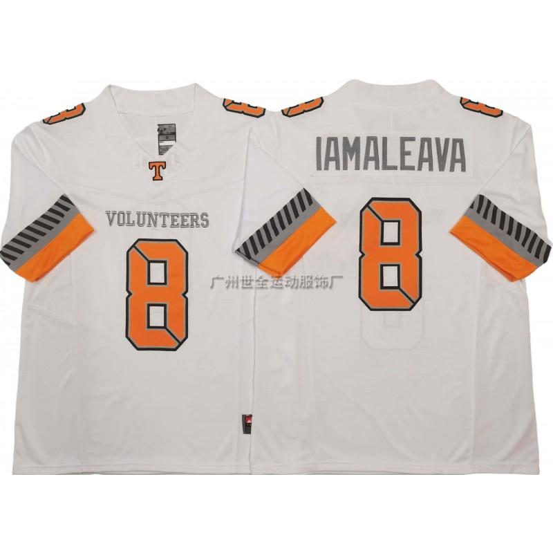 Tennessee Volunteers College Football Jersey Retro Training Shirt Men Cotton Blend Embroidered Team Apparel