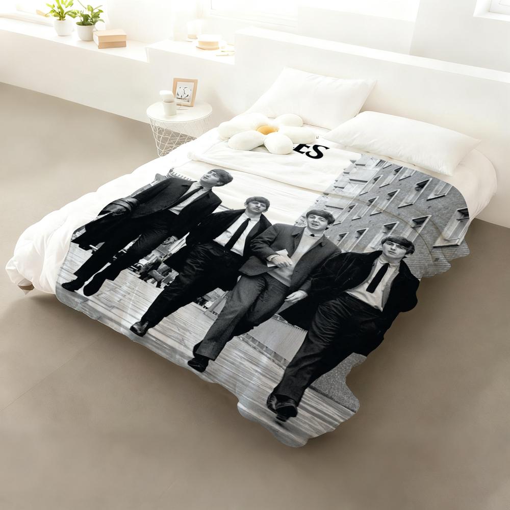 1 шт. Группа The B-Beatles Крутой Плед Фланелевый Пушистый Мягкий Плед Теплый Приятный к коже Плед для Дивана Кровати Офиса Сна Зима
