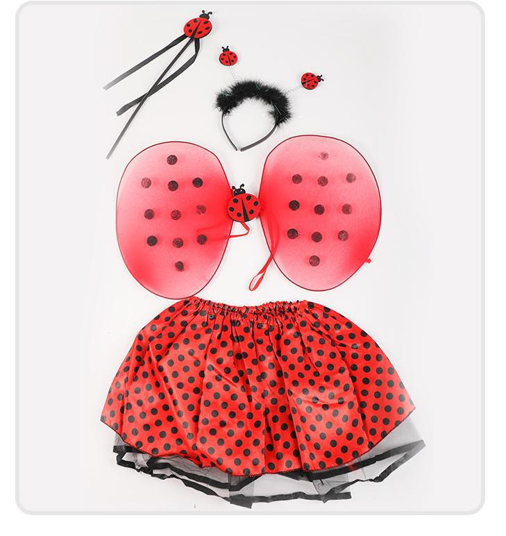 Party Favor Ladybug Wings Cosplay Costume Costume Accessories Princess Angel Wing for Women Girls