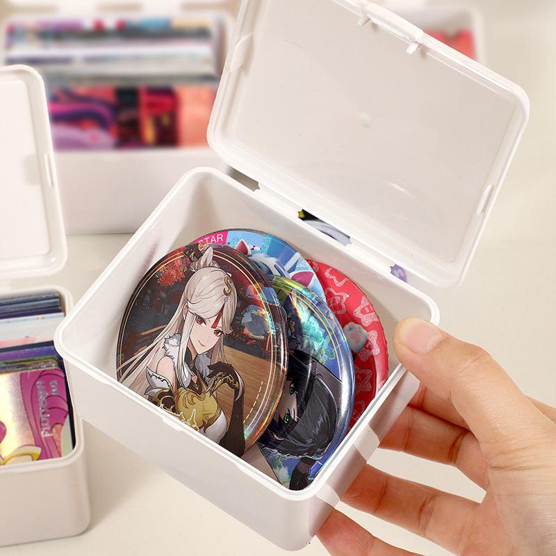 Корейская прозрачная коробка для хранения, глухая коробка, коробка для хранения фотокарт, органайзер для фотокарт, классификация, флип-коробка