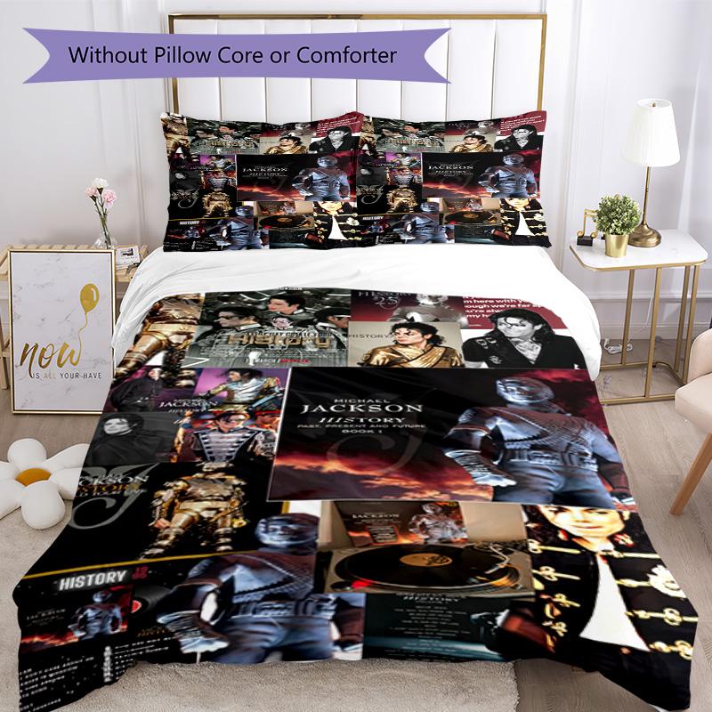 Michael Jackson Bedding Set Breathable Duvet Cover With Pillowcases Home Decoration Birthday Gift