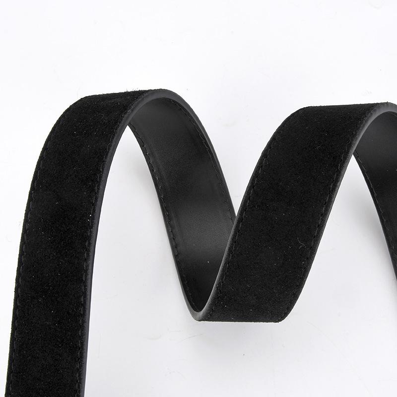 Retro High-end Belt for Women's Genuine Leather Matte Reverse Velvet Versatile Jeans Trendy Decorative Belt for Women