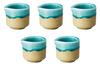 Set of 5 Small Turkish Pitchers [4.6 X 4.3 X 3.9 Cm (35cc)]  Western Tableware, Made In Japan, Setomonohonpo