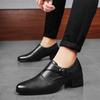 Деловые мужские туфли на толстой подошве, классические, в стиле джентльмена, для отдыха на природе, для деловых вечеринок, для офиса, для свадьбы, для подражания, новые
