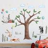 Big Tree Rabbit Balloon Cartoon Wallpaper Living Room Childrens Room Cute Decorative Wall Stickers Self-adhesive Wall Stickers