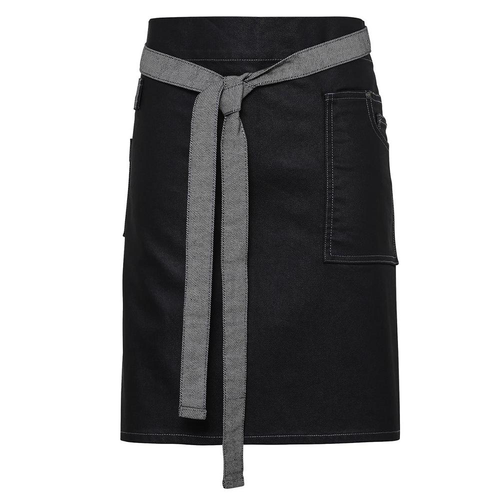 Premier Division Waxed Look Denim Waist Apron