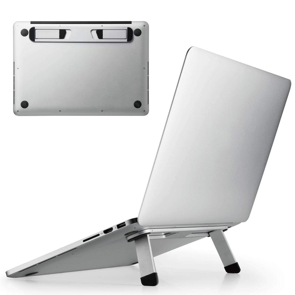 Elecom Laptop Compatible with Inch Folded Width 240 X Depth 35 X Height Load Silver Stand, Foldable, Mountable, Lightweight, Compatible, 13.3-15.6