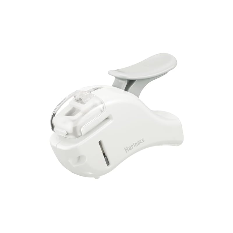 Степлер KOKUYO, Безскобовый степлер, HarinaX Compact Alpha, Светло-белый SLN-MSH305PW