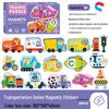 Magnetic Alphabet & Animal Puzzle Board with Numbers and Vehicles for Kids