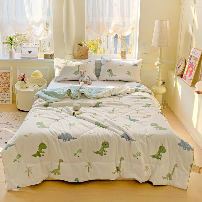 Охлаждающее летнее одеяло класса А для младенцев из стираного хлопка и соевого волокна