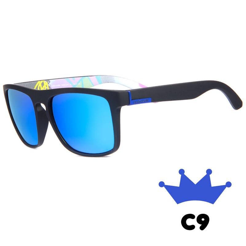 Queshark Поляризованные спортивные очки для бега, рыбалки, пешего туризма и велоспорта для мужчин и женщин