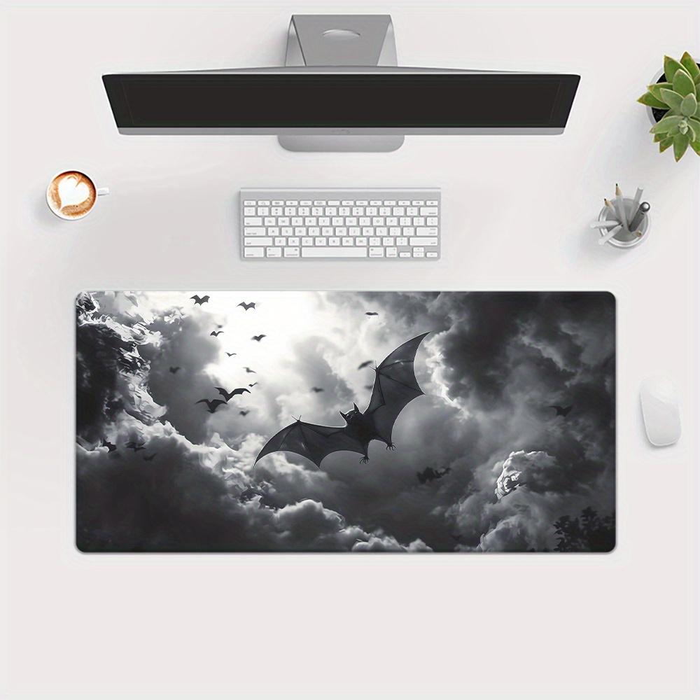 Mouse pad Black and white color scheme waterproof rubber desktop pad suitable for gamers and office workers nonslip