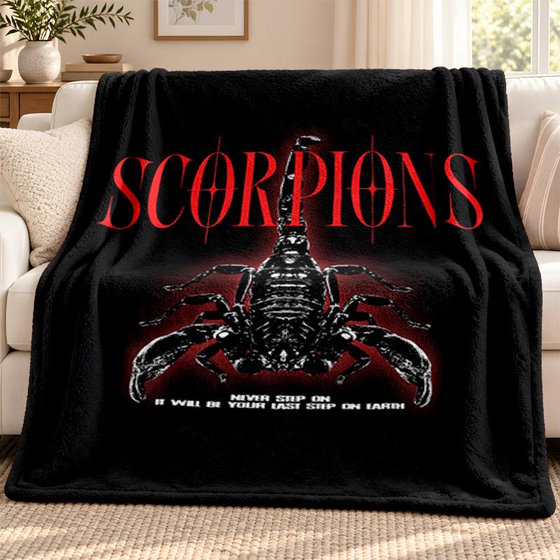 Scorpions blanket Flannel Blanket Soft Cozy Plush Throw for Sofa Bed Lightweight Home Decoration Outdoor camping