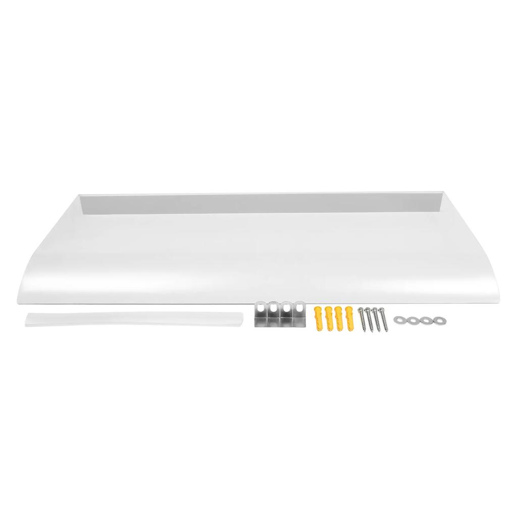 Прочный козырек над входной дверью с покрытием 31,5*15,75 дюйма, изготовленный из высококачественного ПК, защищает от дождя, солнца и ветра, стильный