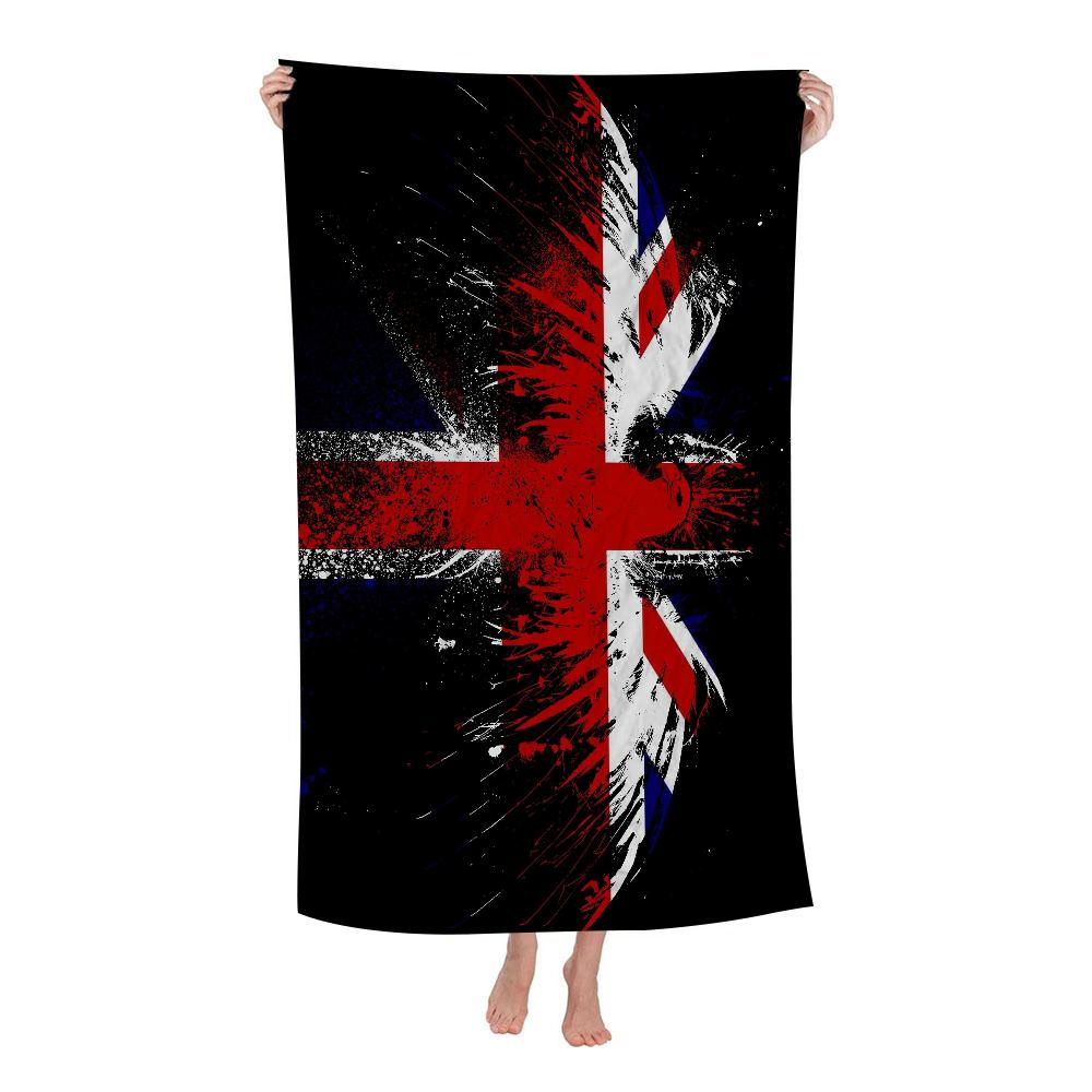 UK England Flag Big Microfiber Beach Towels Quick Dry Towel Sand Beach Towels Pool Towel for Travel Swim Pool Yoga
