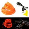 USB EL Wire 10 M/5 M/3 M Гибкая неоновая световая трубка DC 5 В Неоновая трубка Освещение салона автомобиля Световая полоса для внутренней отделки Декоративная