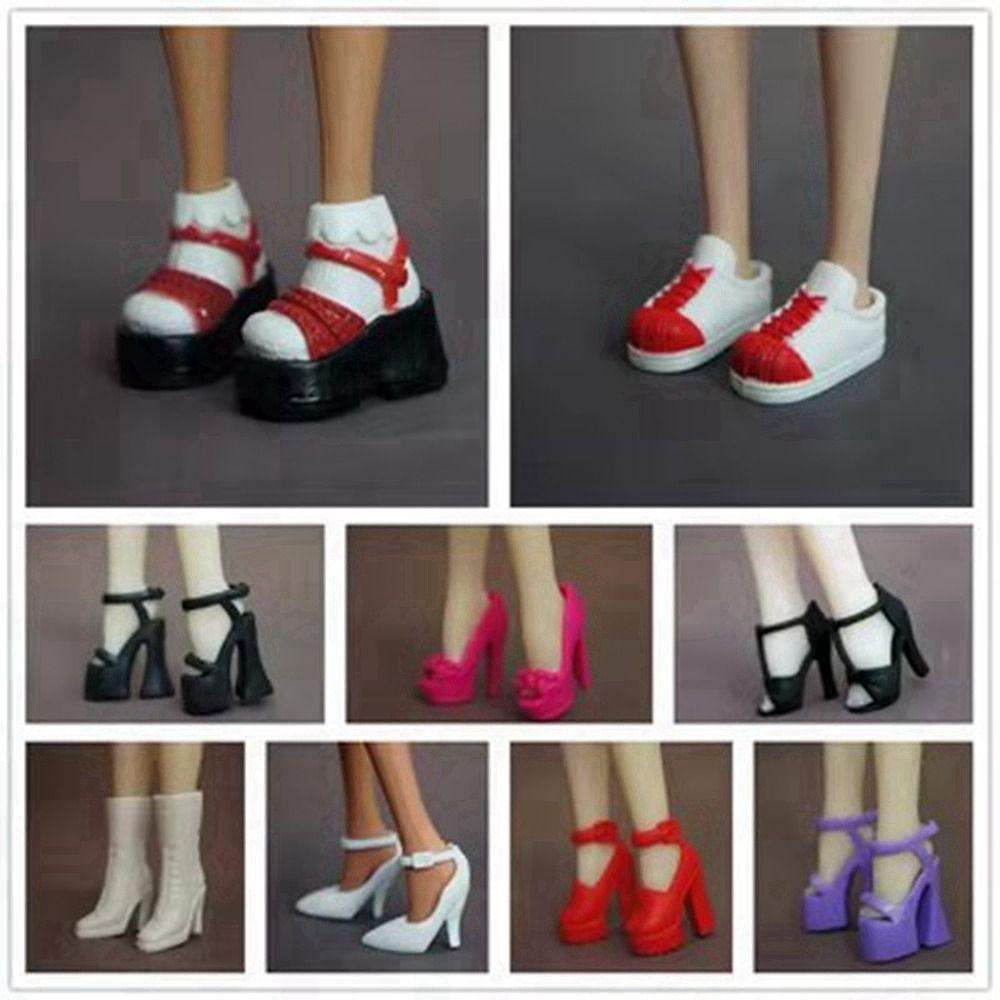 30cm High Heels Shoes Quality Super Model Boots New Figure Doll Sandals  Doll Accessories