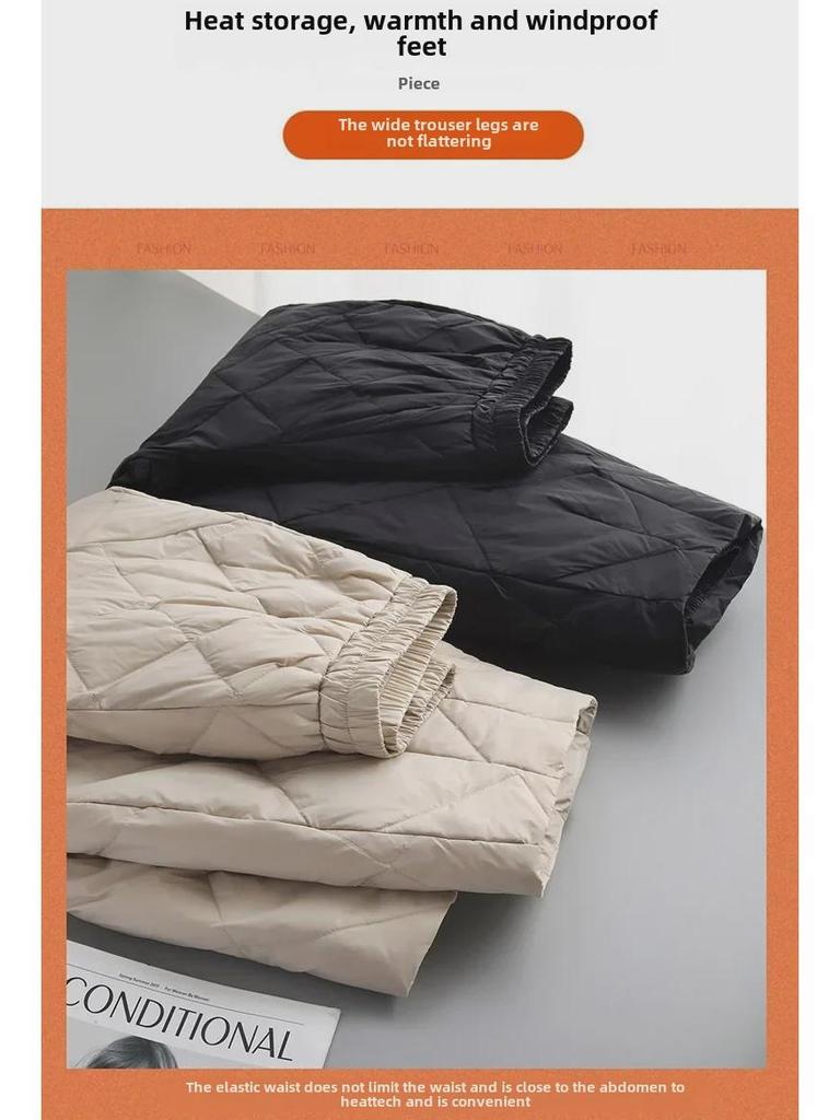 2024 Теплые легкие хлопковые шаровары с высокой талией