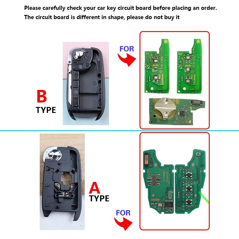 2 3 buttons Car Key Housing Fob Shell Remote Accessories for Renault Express Uit 2022