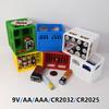 Контейнер для хранения батареек M-AAA/AA/9V/CR2032/CR2026, штабелируемый органайзер для батареек, декоративный держатель для батареек, для дома, офиса