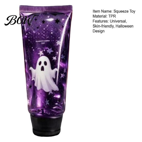 Fidgets for Kids Halloween Toothpaste Stress Ball, Ghost Purple Starry Slow Rising Toys Adults Fidget Toy, Soft Decompression Squeeze Anxiety