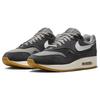 Nike Air Max 1 Premium Crepe — Мягкие серые кроссовки унисекс Нейтрально-серый Громово-серый FD5088-001