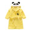 Autumn Winter Kids Sleepwear Baby Robes Flannel Bath Robe For Toddler Boy Girl Panda Hooded Nightgown Cute Childrens Pajamas