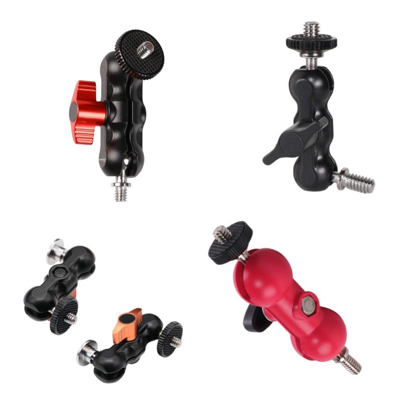 Double-Headed Magic Arm Bracket with Flash Clamp