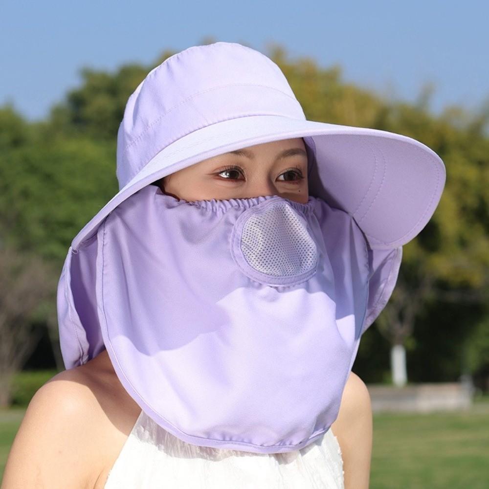 Wide Brim Sunscreen Sun Hat Lightweight Neck Flap Hat Visor Cap Picking Tea Hat Outdoor Activities