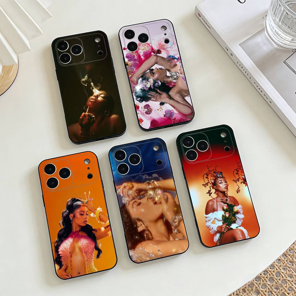 K-Kali U-Uchis Latin Pop Star Phone Case For iPhone 17, 16,15,14,13,12,11 X XR Plus,Others Soft Black Cover