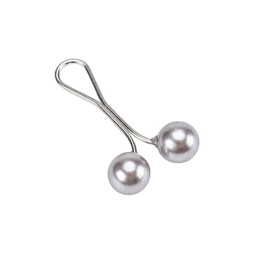 High Quality U-Shaped Pearl Brooch Fixed Straps Adjustable Collar Clip Scarf Pin Anti Slip DIY Sewing Brooches Dress Decoration
