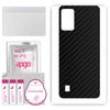 apgo Protective Skin Sticker for the Back Compatible with ZTE Blade A52 Lite, Wrap Film, Foil, Vinyl - Pattern Carbon Black