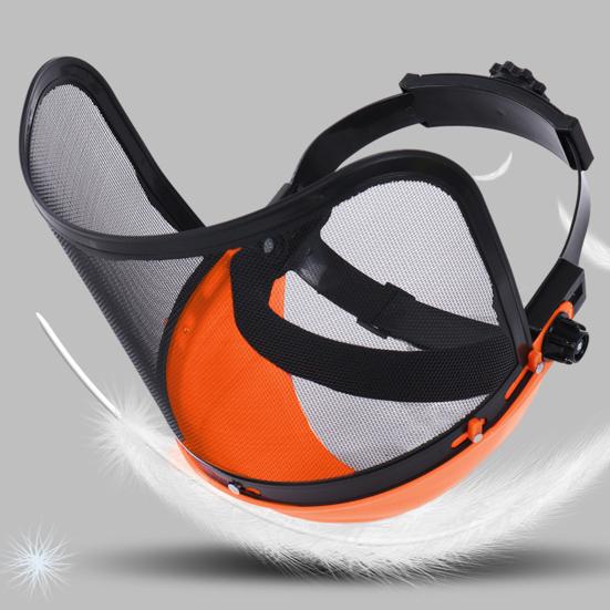 Защитная маска для лица для бензопилы, полнолицевая защитная маска, сетчатый щиток, защита лица от брызг для садовых работ, работы во дворе и распиловки древесины