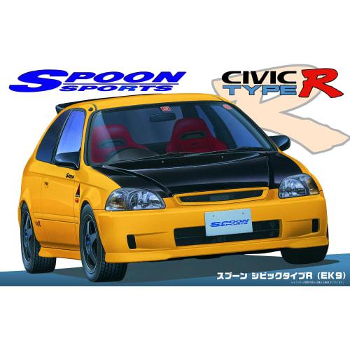 1/24 Inch Up Series No. 280 Spoon Civic Type R (EK9) Plastic Model